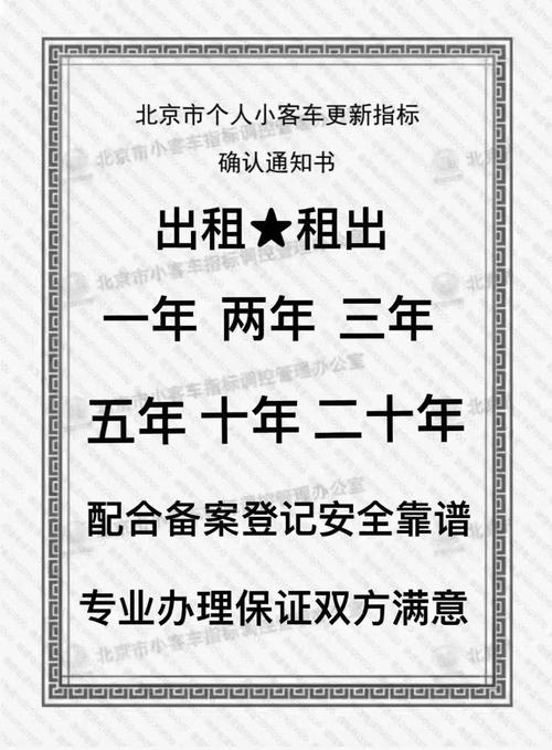 北京的车牌想租出去怎么做才能保证风险最低