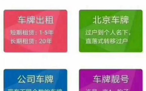 一个北京租车牌照一年多少钱？公开透明(北京租车牌子多少钱一个月)