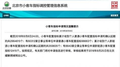 北京公布一起租赁汽车指标案例指标作废3年内不得申请