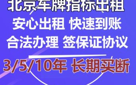 一个北京租新能源车牌服务平台？注意事项(北京 租新能源车牌)