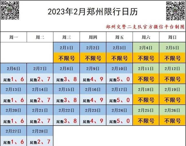 北京限号2024年1月限号时间表